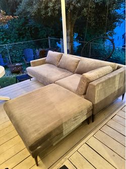 West Elm sectional couch