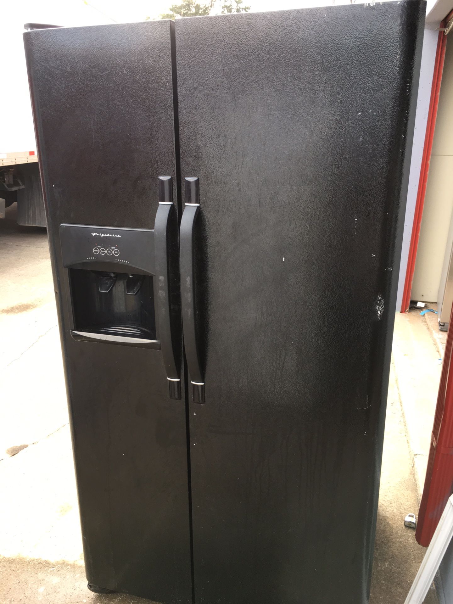 Black Double Door Refrigerator Frigidaire $249