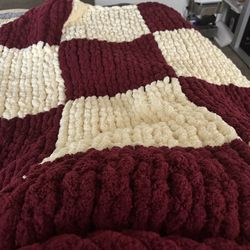 Chunky Knit Super Soft Homemade Blanket 