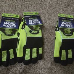 BRAND NEW! Truck's Stuff Hi-Vis Work Gloves
