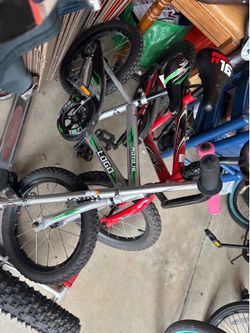 Free- two 16 inch bikes with training wheels