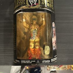 WWE Jakks Classic Superstars Ultimate Warrior Action Figure Boxed w/ Belt 2004