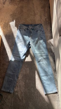Blue Slim Straight Jeans 