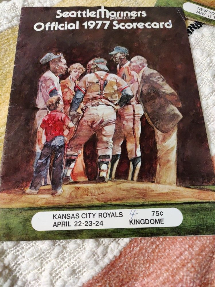 Seattle Mariners 1977 Scorecards