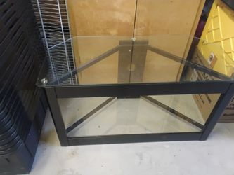 TV stand glass/metal 42 X 19 height is 22