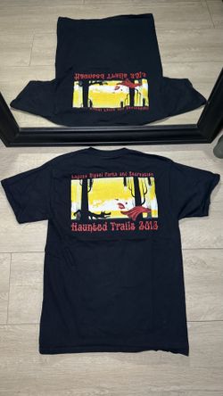 Y2K 2000s Laguna Niguel Parks Haunted Trails Ghost & Coyote Shirt