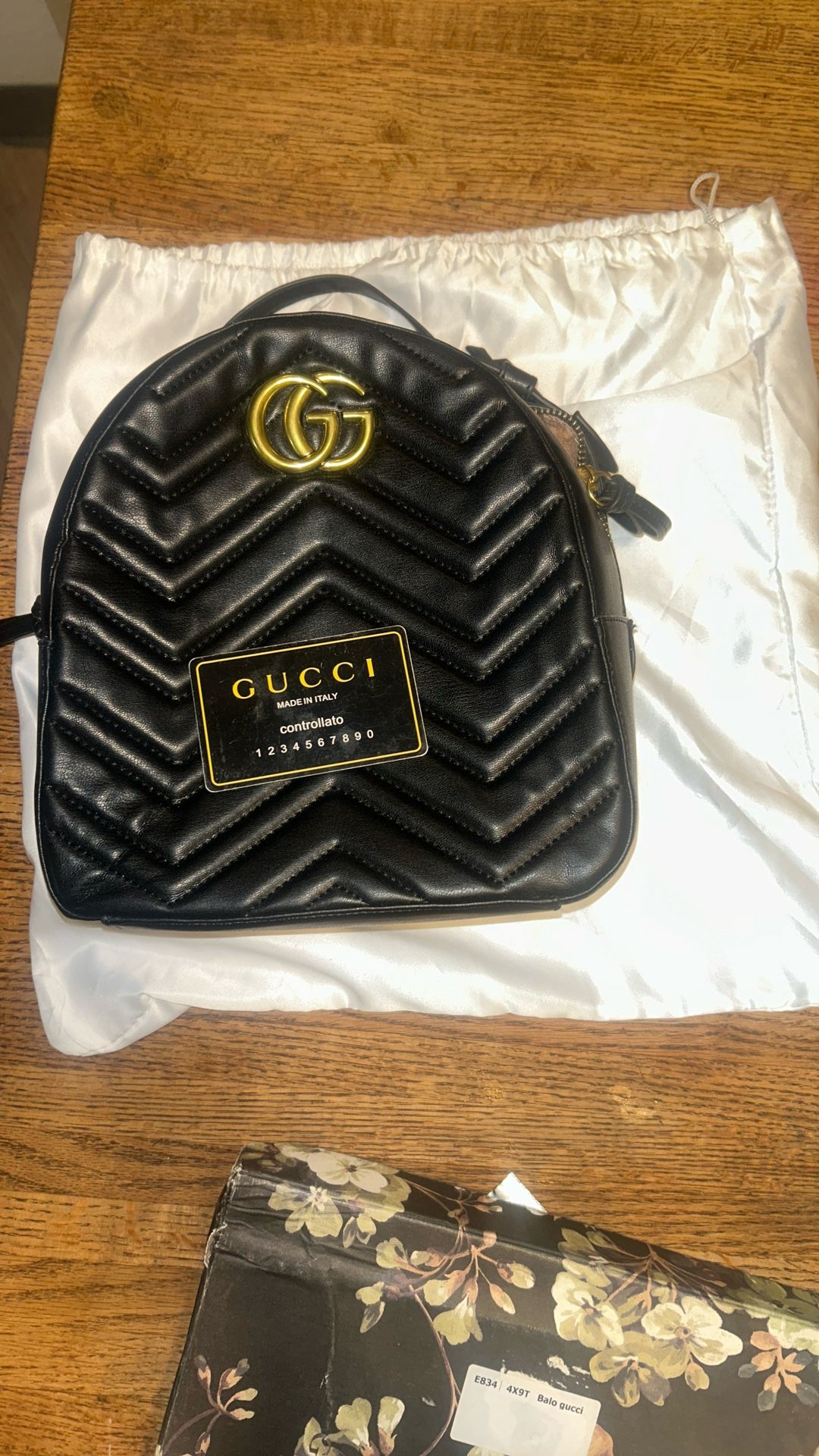 Gucci Backpack With Original Box And Proof Of Authenticity