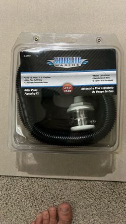 Shoreline Marine Bilge Pump Plumbing Kit, 3/4”