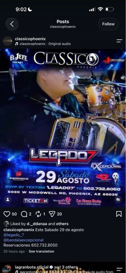 Classico legado 7 tickets