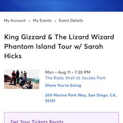 King Gizzard & Lizard Wizard - Single Ticket