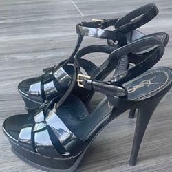 YSL Tribute Platform Heels - Size 9