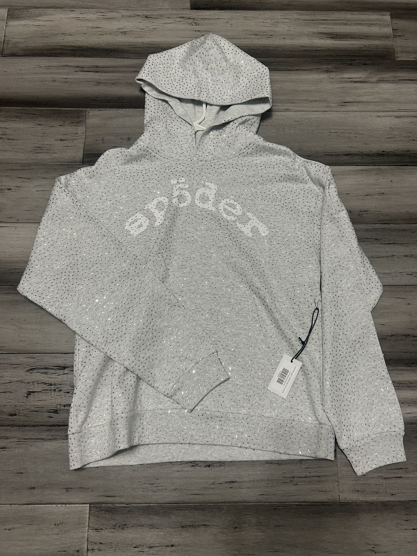 Gray Vvs Sp5der Hoodie