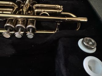 Brass Trumpet with Mouthpiece
