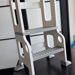 CORE PACIFIC Kitchen Buddy 2-in-1 Stool for Ages 1-3 safe up to 100 lbs