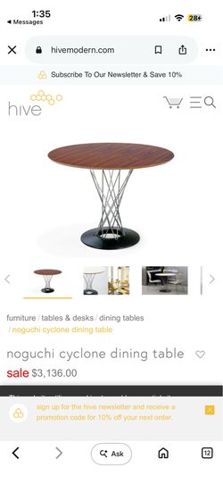 Mid Century Dining Table and Four Chairs