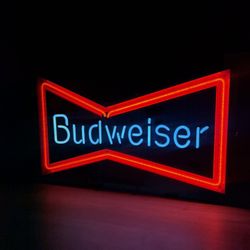 Vintage Budweiser Neon Sign
