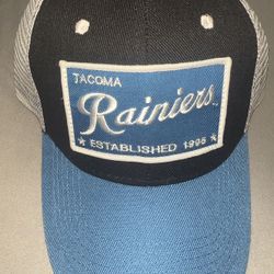 Vintage TACOMA RAINIERS MESH VELCRO TRUCKER HAT READ BELOW