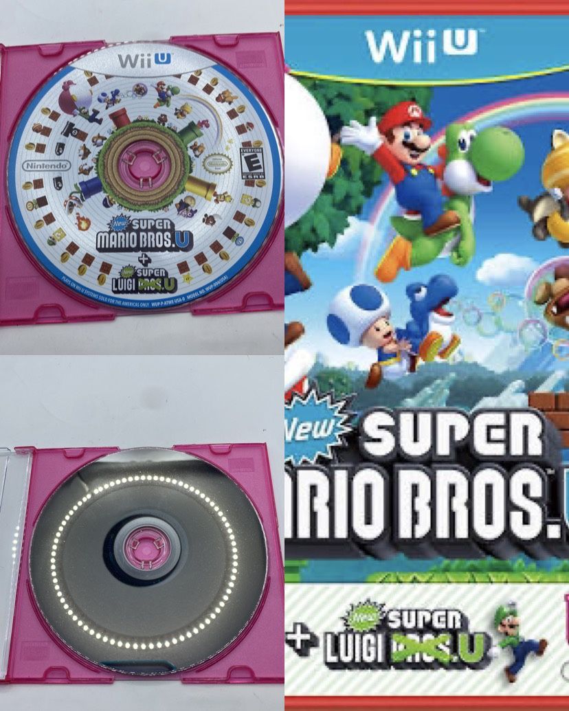 Super Mario Bros. U + New Super Luigi U (Nintendo Wii U) DISC ONLY TESTED