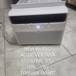 AC TOSHIBA 12.000 MIL BTU  110V..NEW