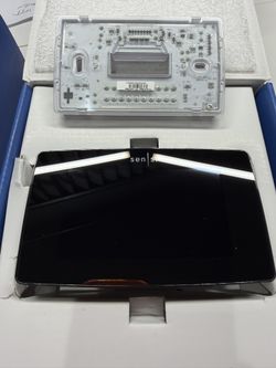 Emerson Sensi Touch Wi-Fi Smart Thermostat with Touchscreen Color Display, Works with Alexa, Energy Star Certified, C-wire Required, ST75 Black 5.625"