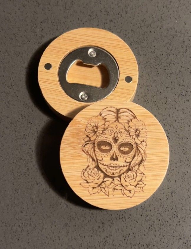 Magnetic Wooden Bottle Opener 