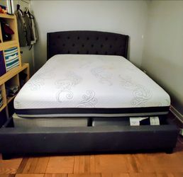 Ashley furniture gray bed set