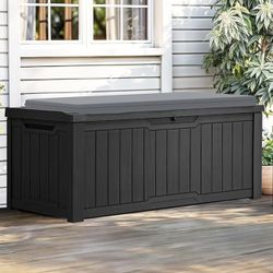DECK BOX XL SIZE 120 GALLONS WATERPROOF AND LOCKABLE BRAND NEW IN BOX!!!