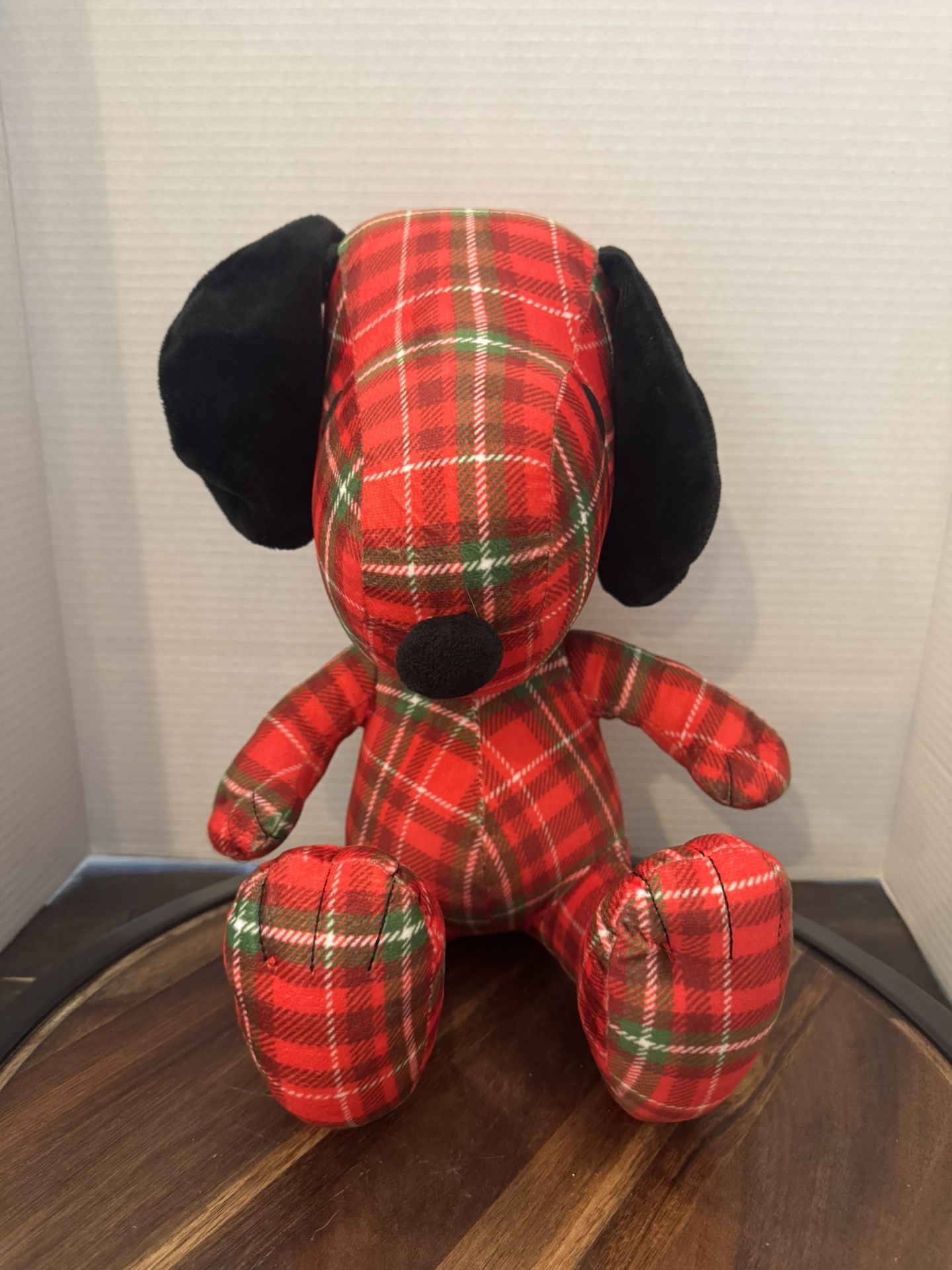Plaid Snoopy 13 inch plush