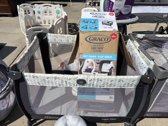 Pack n play with attachments