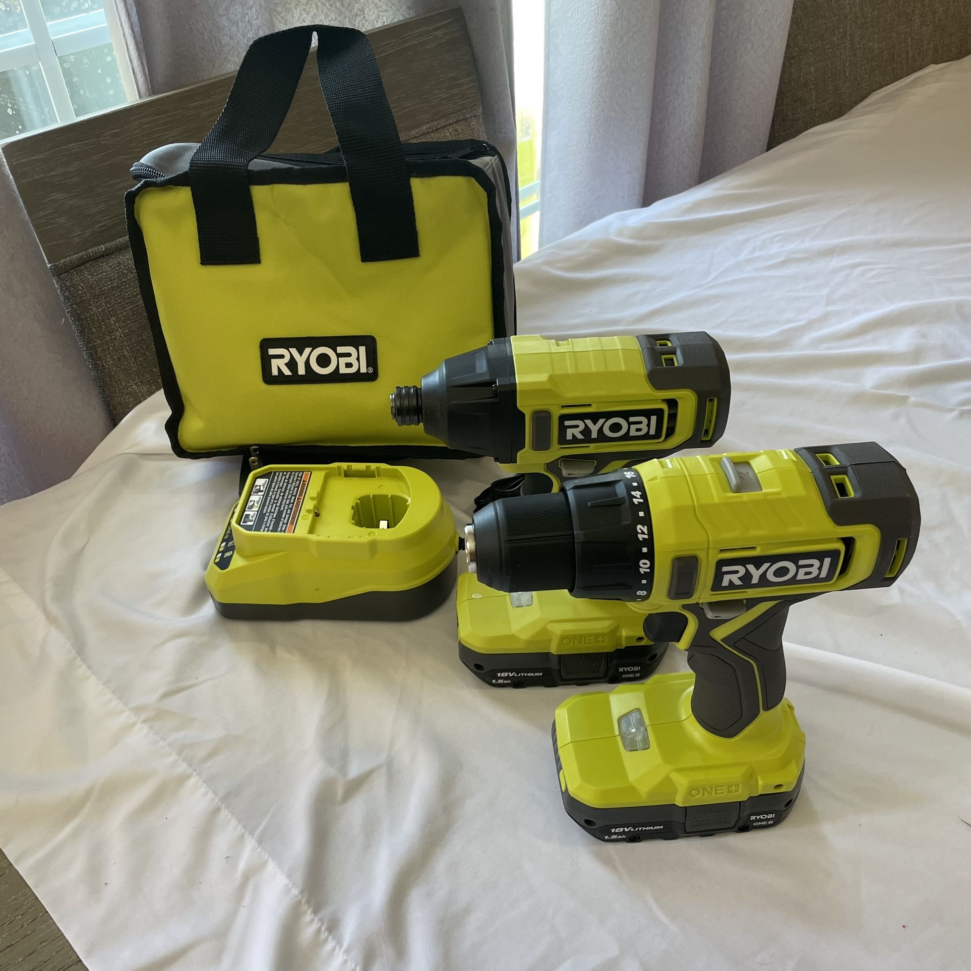 RYOBI ONE+ 18V Cordless Tool Combo Kit with Drill/Driver, Impact