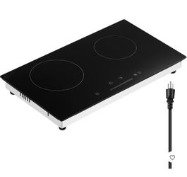 VEVOR 2 Burner Induction Cooktop Portable Electric Stove  Placa de cocina eléctrica VEVOR de 24 pulg