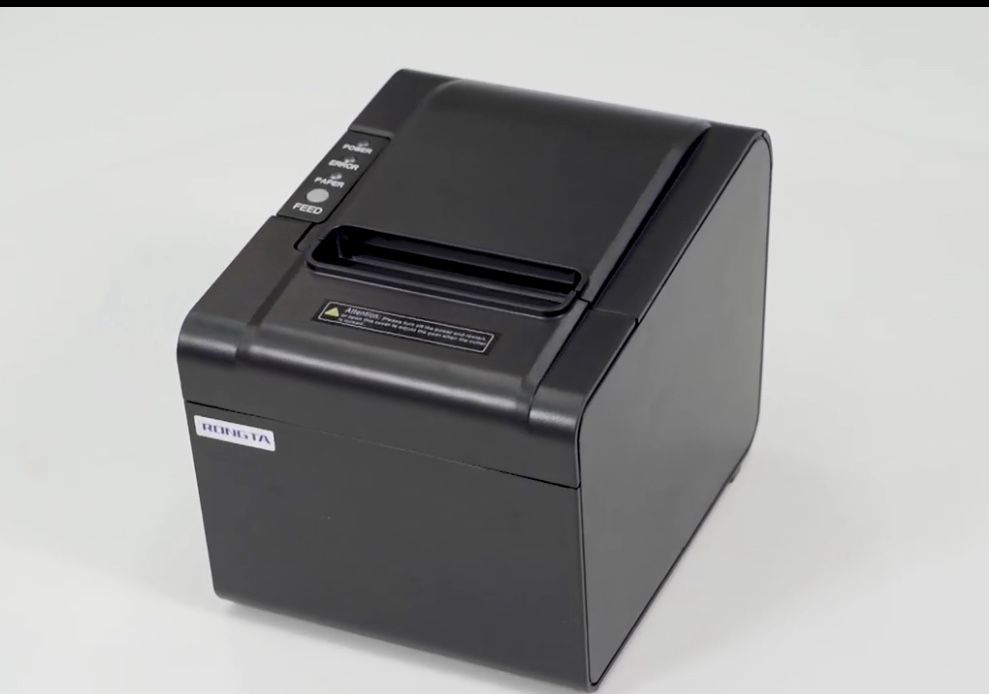 Rongta POS Receipt Printer, 80mm Thermal Printer, Restaurant Kitchen Printer No cables No Charger included T