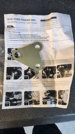 2019-23 Ford Ranger Front Diff Drop Bracket