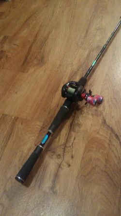 Bait caster rod and reel, jimmy houston signature rod for Sale in  Greensboro, NC - OfferUp