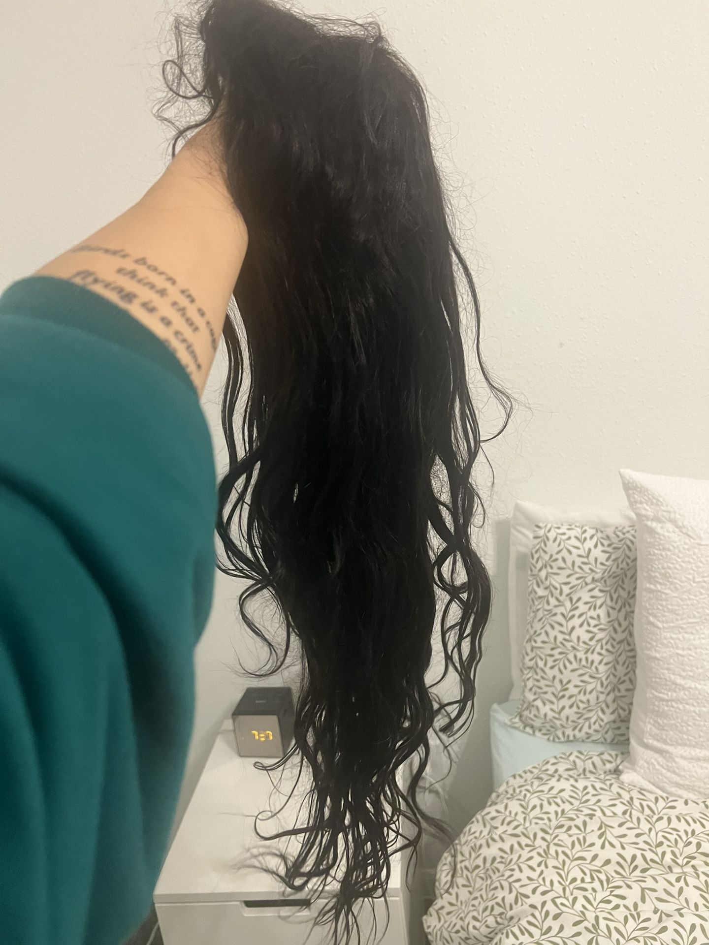 Human Hair Long Wig