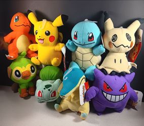 Pokemon Nintendo Collection Pikachu Plush dolls 6-9" Stuffed Animals V2