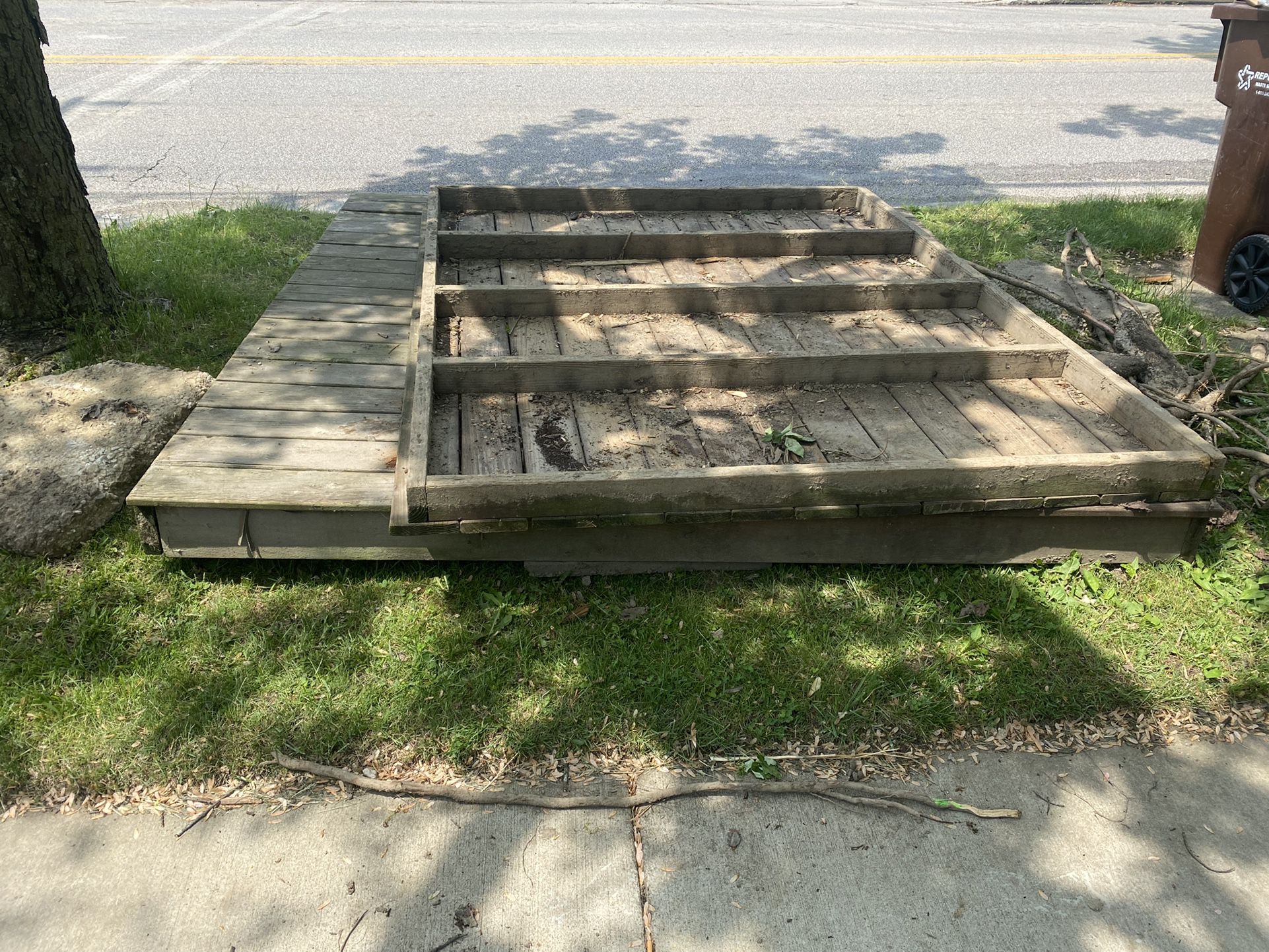 Large Wood Deck Pads