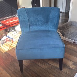 World Market - Blue velvet chair
