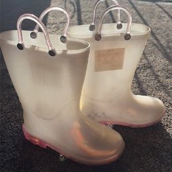 Girl toddler rain boots light up