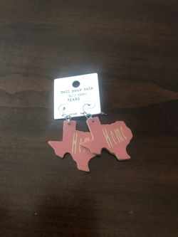 Texas shaped earrings