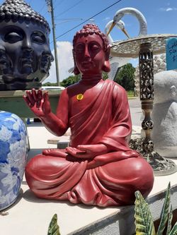 Cool red buddah statue