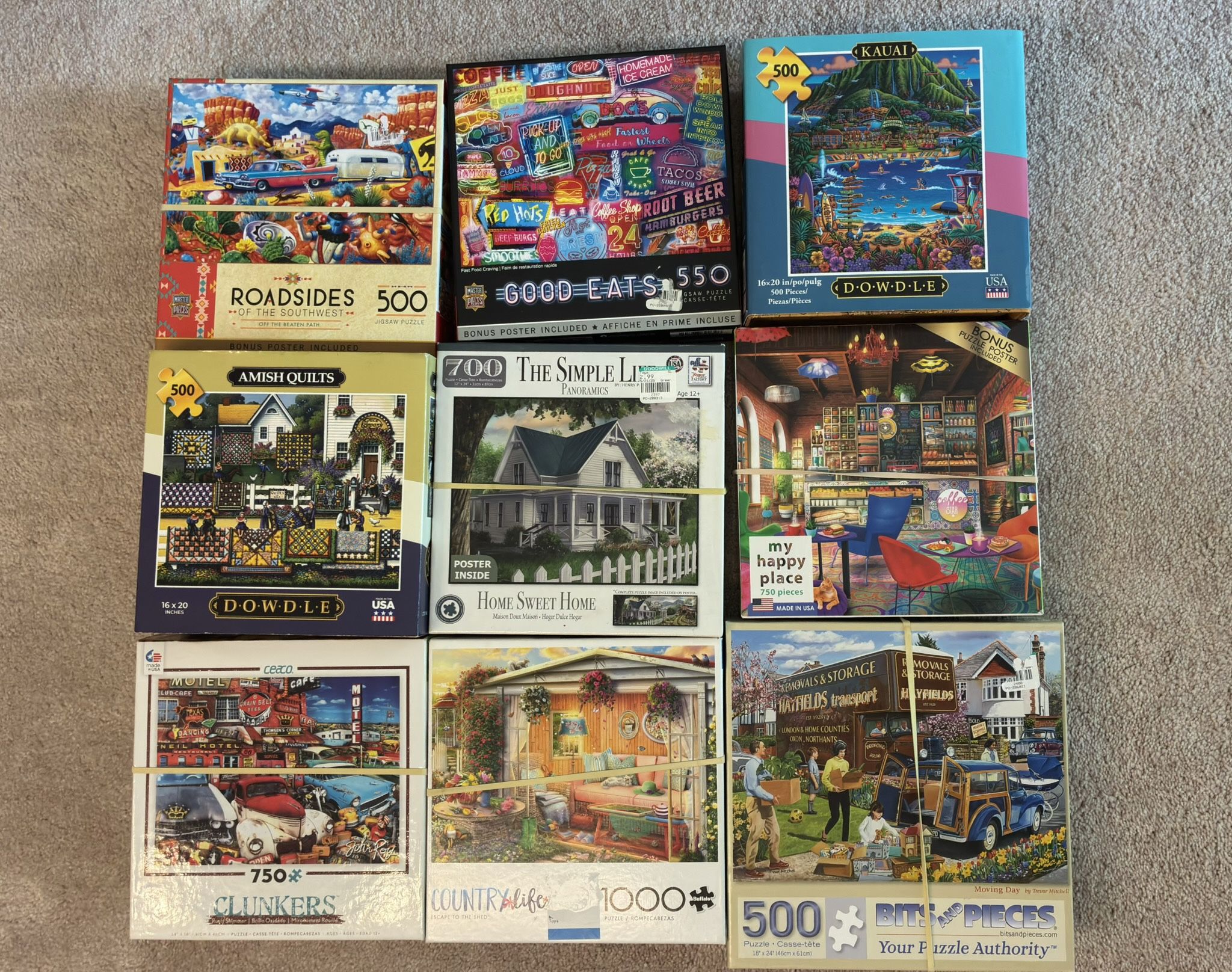 9 Puzzles Complete In Good Condition