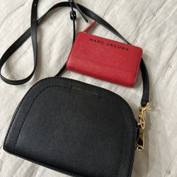 Marc Jacobs Wallet + Crossbody purse Set