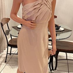 New London Times gold evening dress