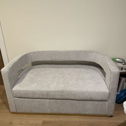 Small gray couch/loveseat with storage 