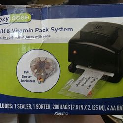 Pill/Vitamin Pack System