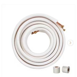 50 ft. Mini Split Line Set 1/4 in. and 1/2 in. O.D Copper Pipes Tubing and Triple-Layer Insulation for Air Conditioning