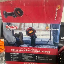 Mr. Heater Little Buddy 3800 BTU Portable Propane Heater MH4B Black Red TESTED