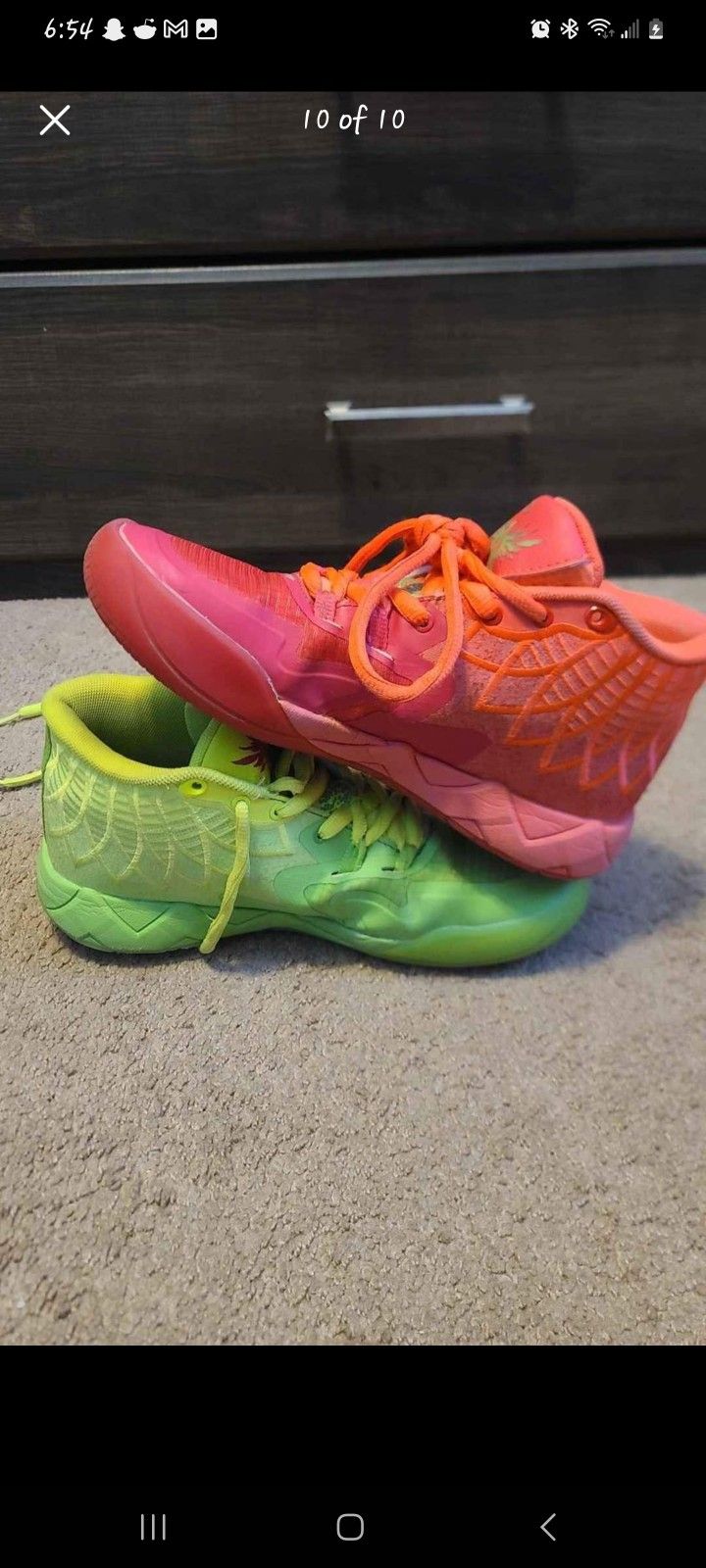 Rick And Morty Basketball Shoes Size 5 Kids