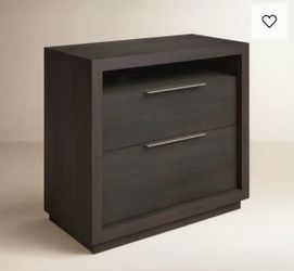 Brand new drawer night stand dark wood